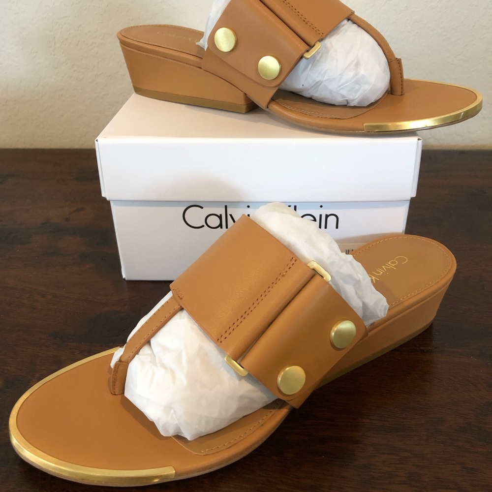 Calvin Klein Carlie Cow Silk Sandals